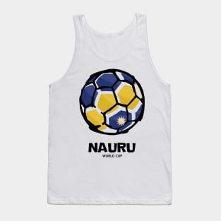 Nauru Football Country Flag Tank Top